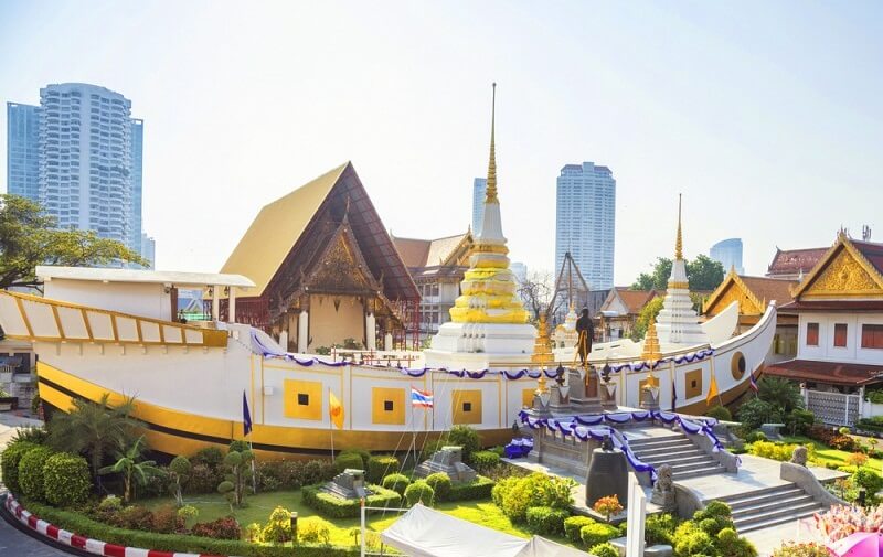  chùa thiêng Xá Lợi Phật Wat Yannawa